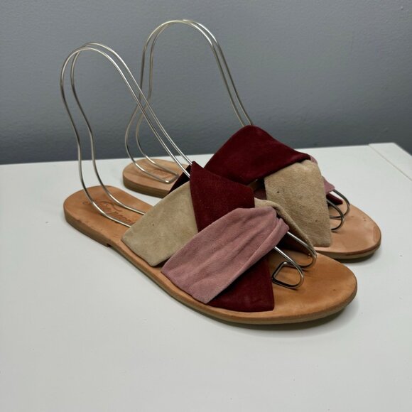 Free People Shoes - FREE PEOPLE rio vista rose suede sandals size 41